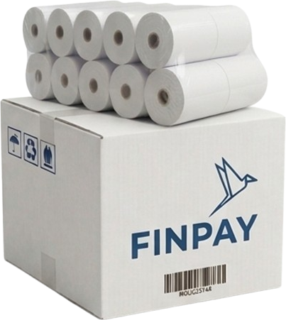 50 Rollos Papel Térmico  57mm X 20 Metros 48 Grs  Blanco
