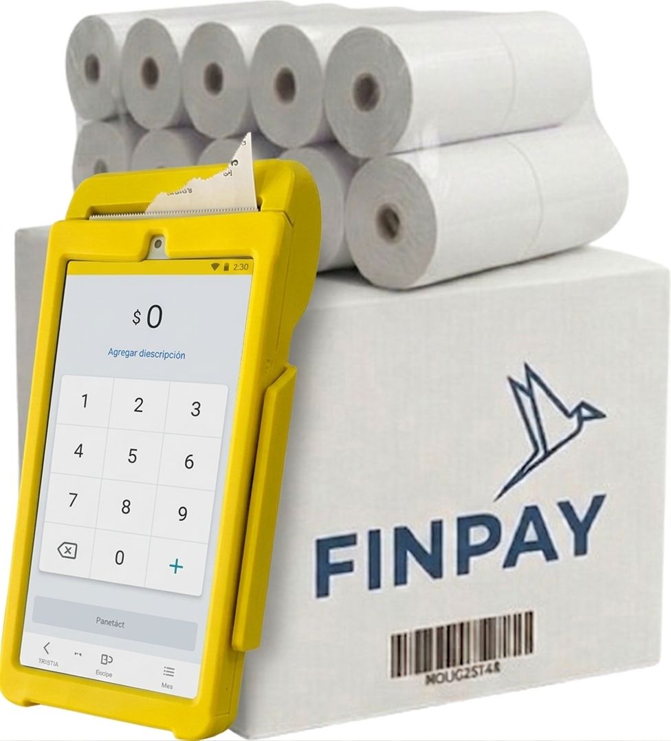 Pack Funda Silicona Mercado Pago Point Smart 2   + 50 Rollos papel térmico